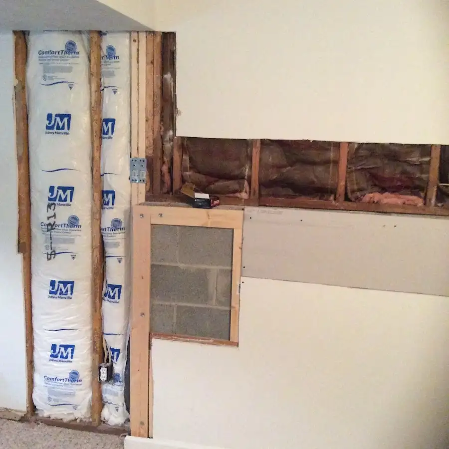 Wall insulation replacement during Odor Removal & Deodorization in Midland Park